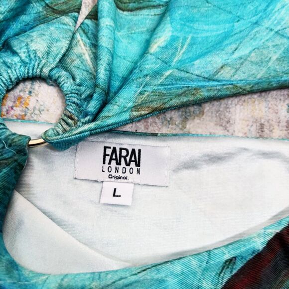 Farai London Gaia Blue Mini Dress - Picture 4 of 7